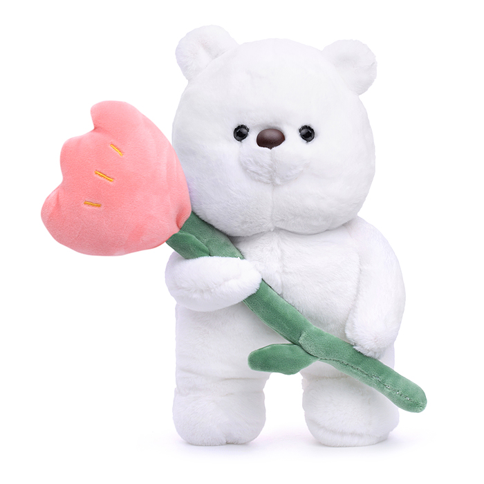 Мягкая игрушка М1019 "Медведь" с цветочком