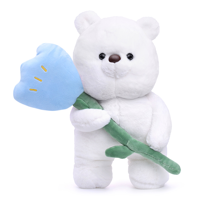 Мягкая игрушка М1019 "Медведь" с цветочком
