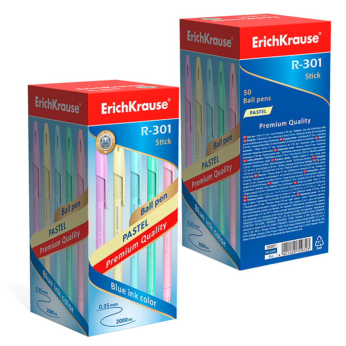 Ручка шариковая R-301 Pastel Stick 0.7, цвет чернил синий 