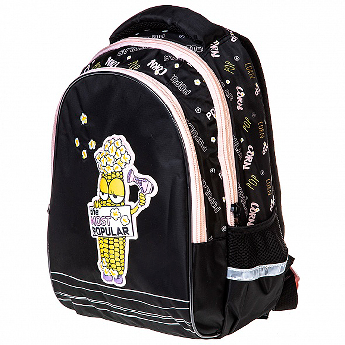 Рюкзак Street "Модная кукуруза" 40х26х19см- полиэстер светоотраж. 2 отделения 3 ка