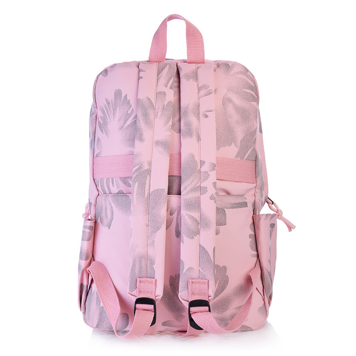 Рюкзак подростковый женский, 2 основных отделения на молнии, 2 передних кармана на молнии, 42x30x24