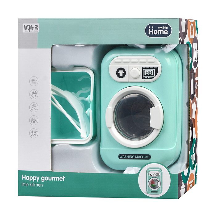 Фото к товару Бытовая техника A2006-2 "Стиральная машина" с корзиной для белья, в коробке Бытовая техника A2006-2 "Стиральная машина" с корзиной для белья, в коробке