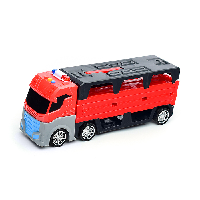 Машина T908A "Трейлер-катапульта" в коробке (красный)