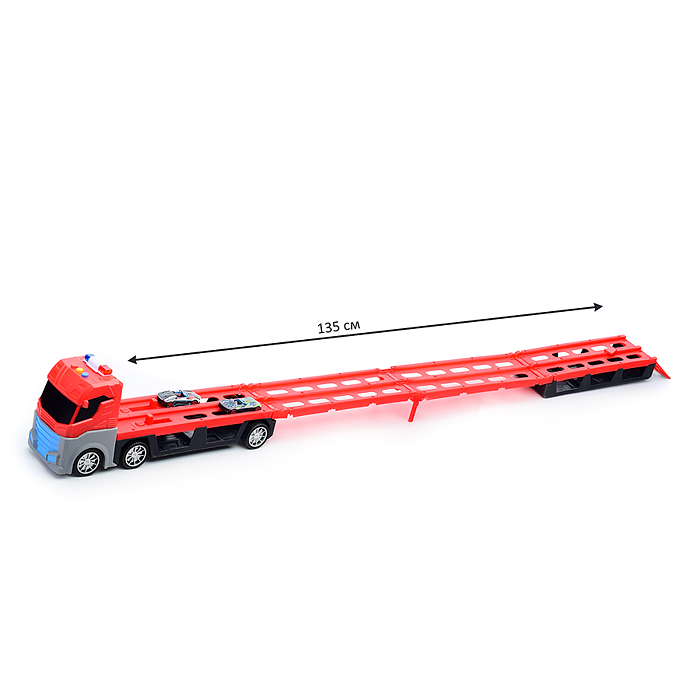 Машина T908A "Трейлер-катапульта" в коробке (красный)