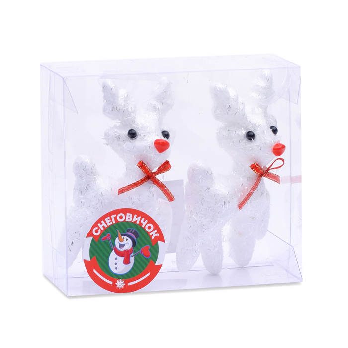 Фото к товару Набор новогодних украшений S1849 "Олененок" 11см Набор новогодних украшений S1849 "Олененок" 11см