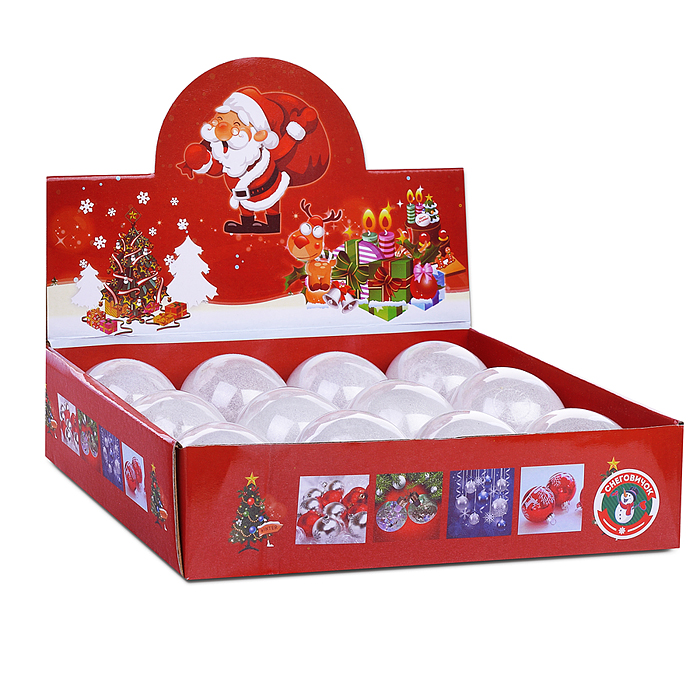 Светящийся шар новогодний S1888 (8см)