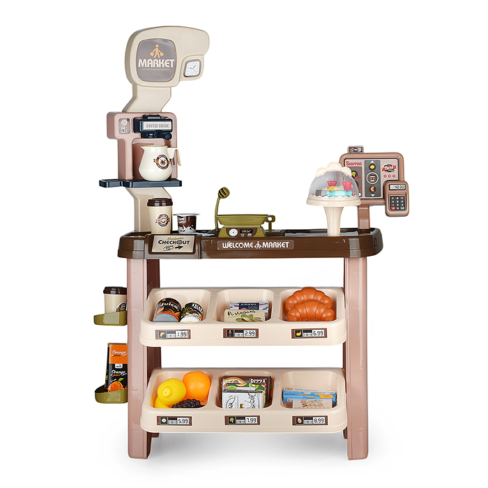 Игровой набор супермаркет 668-111 "Эконом" (64 предметов) в коробке