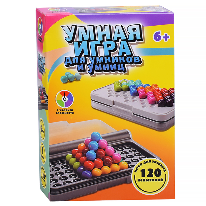 Настольная игра IQ21-1A "Умная игра для умников и умниц" № 2, в коробке