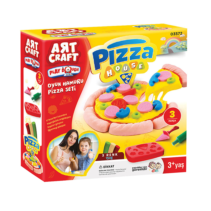 Набор для лепки "Мини-пиццерия" тесто 3х50г