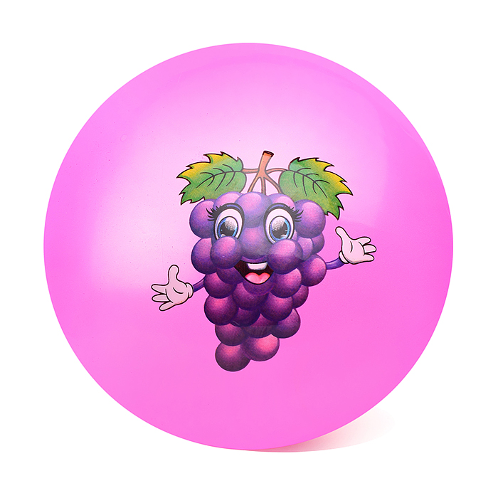 Мяч надувной PVC 00-3958 "Веселые фрукты" 22,5 см., 60 гр. (цвет микс)