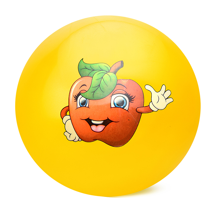 Мяч надувной PVC 00-3958 "Веселые фрукты" 22,5 см., 60 гр. (цвет микс)