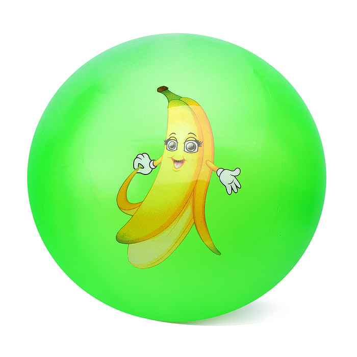 Мяч надувной PVC 00-3958 "Веселые фрукты" 22,5 см., 60 гр. (цвет микс)