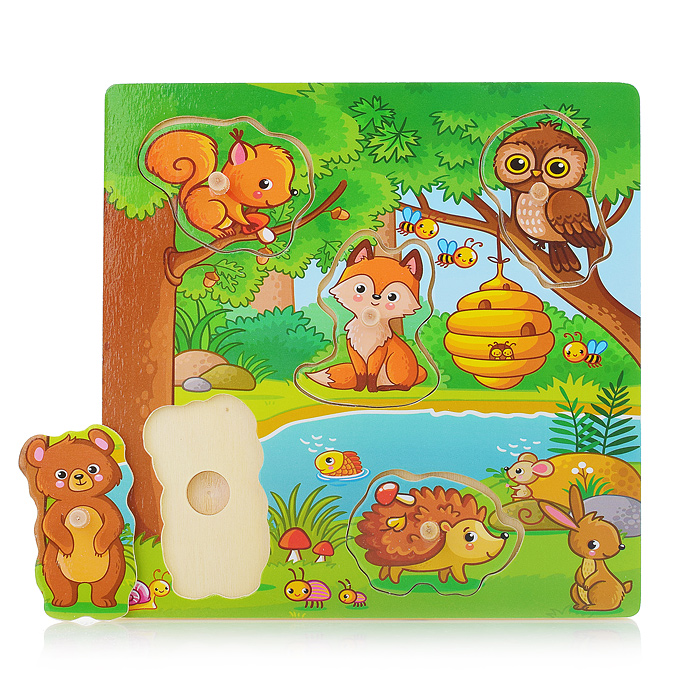 Фото к товару Пазл-вкладыш D1345 "Лесная сказка" Пазл-вкладыш D1345 "Лесная сказка"