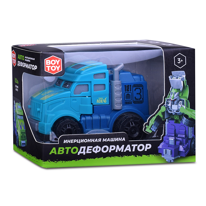 Фото к товару Машина BT0014-1 "Автодеформатор" в коробке (бирюзово-синий) Машина BT0014-1 "Автодеформатор" в коробке (бирюзово-синий)