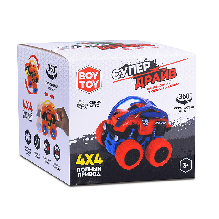 Машина BT0017-6 "Супер драйв-Полиция" в коробке (черный)