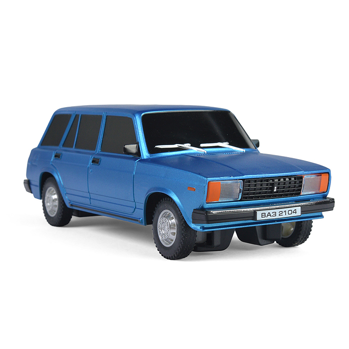 Машина р/у LADA ВАЗ-2104 18 см, (свет, синий) в коробке