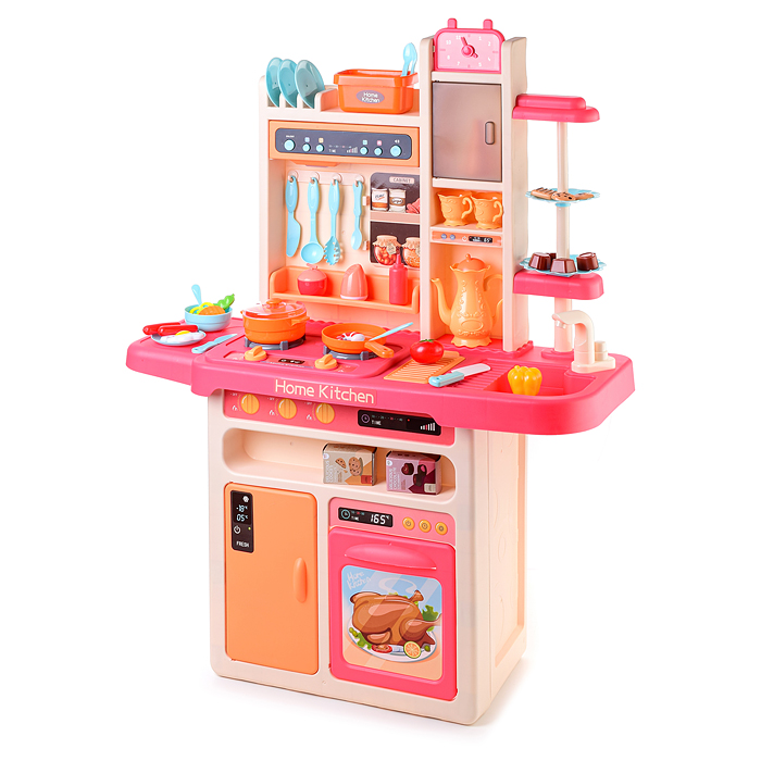 Игровой набор кухня 889-240 "Гурман" (свет, звук, пар) 69 предметов, в коробке