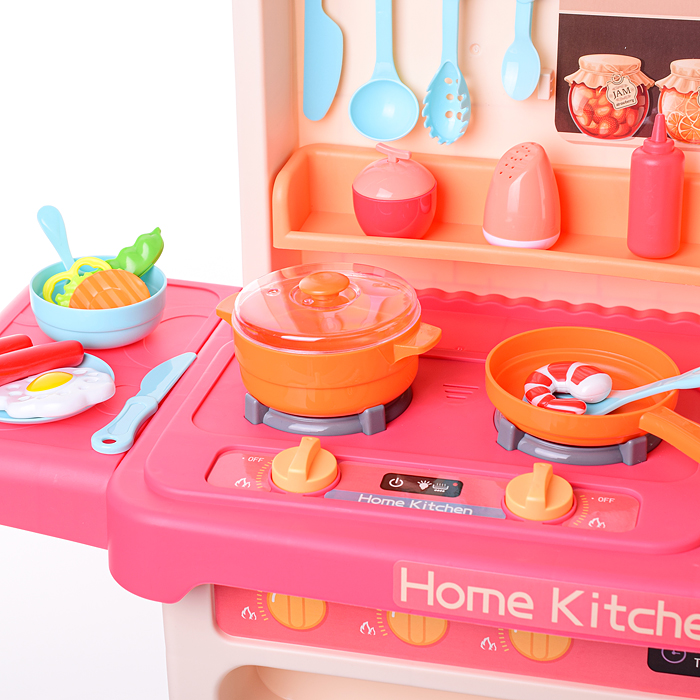 Игровой набор кухня 889-240 "Гурман" (свет, звук, пар) 69 предметов, в коробке