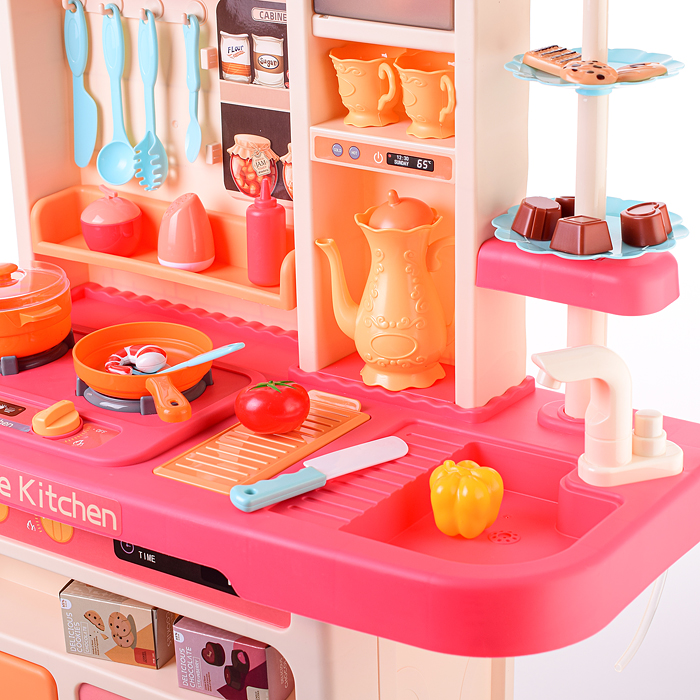 Игровой набор кухня 889-240 "Гурман" (свет, звук, пар) 69 предметов, в коробке