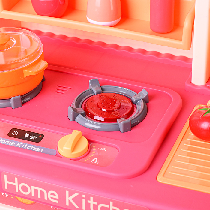 Игровой набор кухня 889-240 "Гурман" (свет, звук, пар) 69 предметов, в коробке