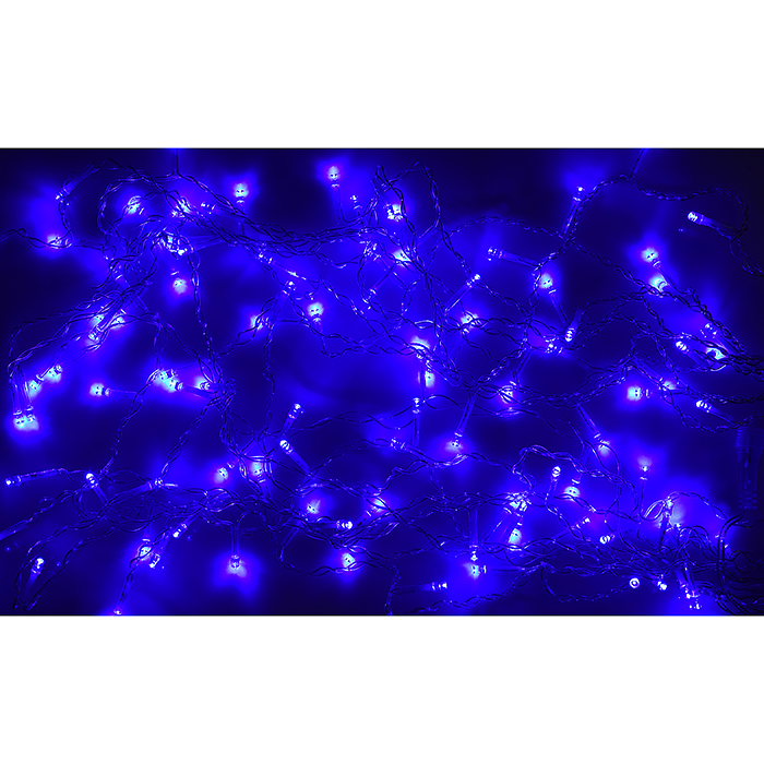 Фото к товару Электрогирлянда светодиодная 6*0,7м, 192 лампы, синий Электрогирлянда светодиодная 6*0,7м, 192 лампы, синий