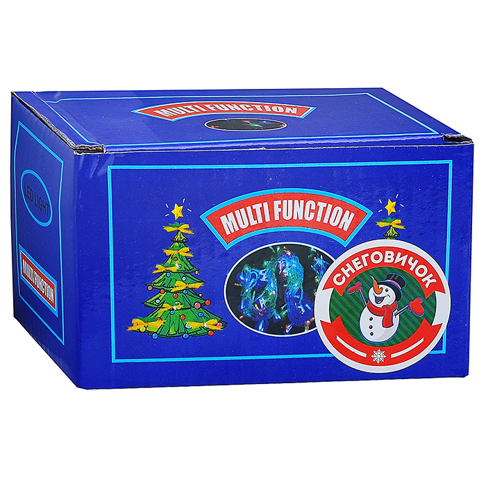 Фото к товару Электрогирлянда светодиодная 6*0,7м, 192 лампы, синий Электрогирлянда светодиодная 6*0,7м, 192 лампы, синий