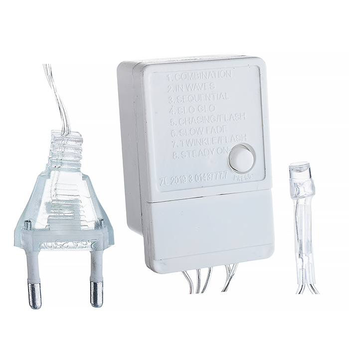 Электрогирлянда светодиодная 5 м, 50 ламп, холодный