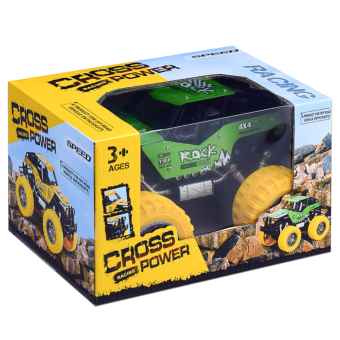 Машина 026-32 инерционная "Cross-Рок" в коробке