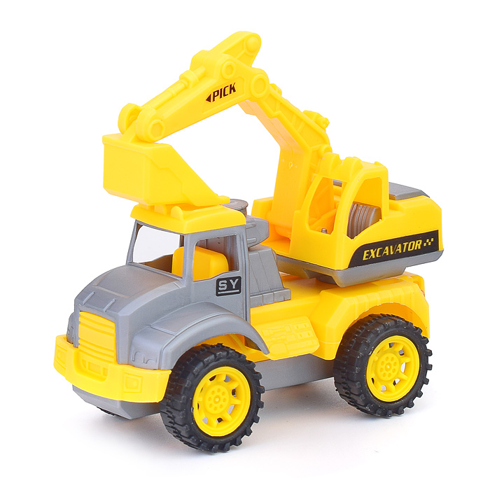 Набор спецтехники 601-1B с наклейками, в пакете