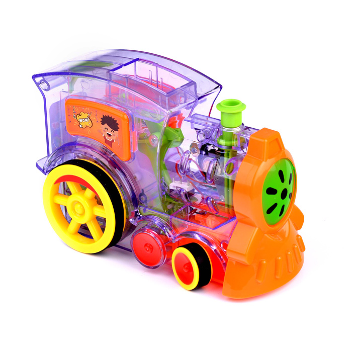 Игровой набор 7012K "Паровозик с домино" в коробке