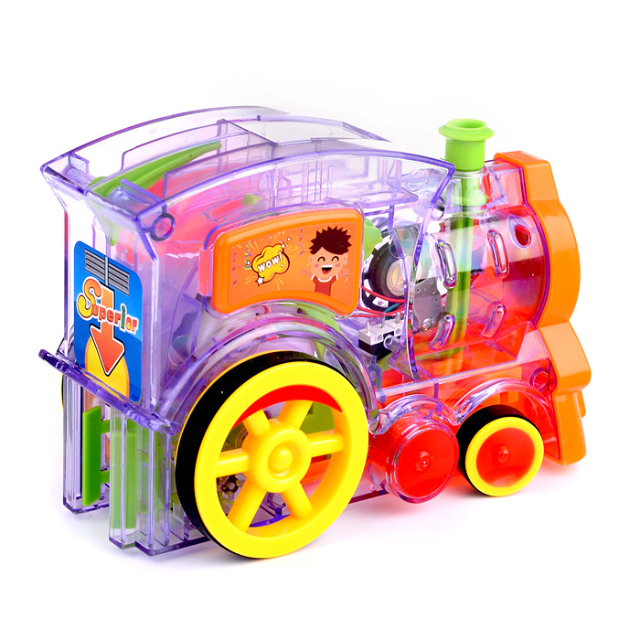 Игровой набор 7012K "Паровозик с домино" в коробке