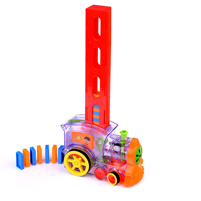 Игровой набор 7012K "Паровозик с домино" в коробке