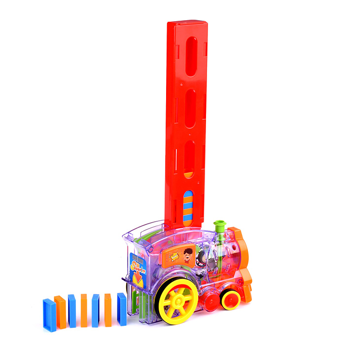 Игровой набор 7012K "Паровозик с домино" в коробке