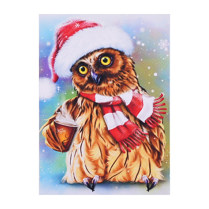 Мозаика 00-5077 "Зимняя совушка" 20*30 см