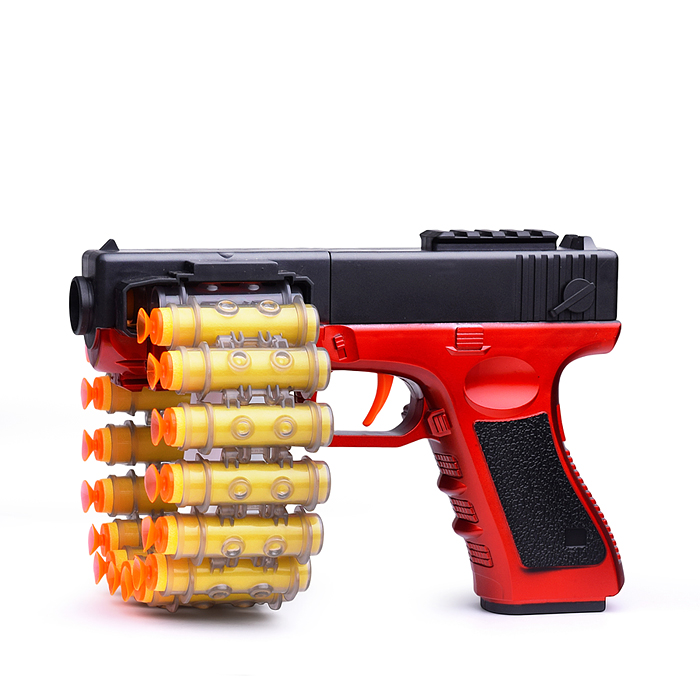 Фото к товару Пистолет BT0047-2 "Штурм-1" с мягкими полимерными пулями, в коробке Пистолет BT0047-2 "Штурм-1" с мягкими полимерными пулями, в коробке
