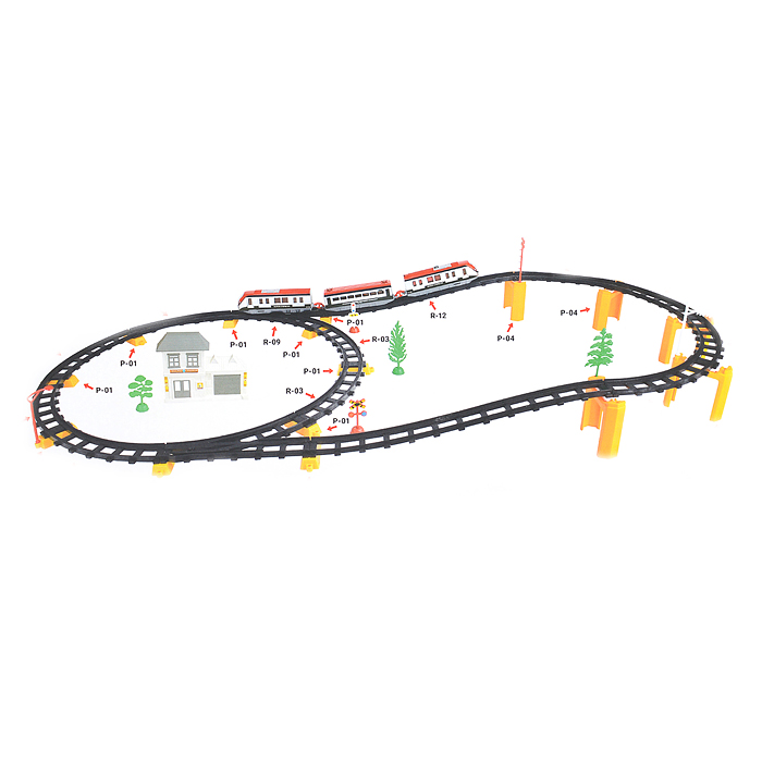 Железная дорога 2936A-12 "Скорость" на батарейках, в коробке
