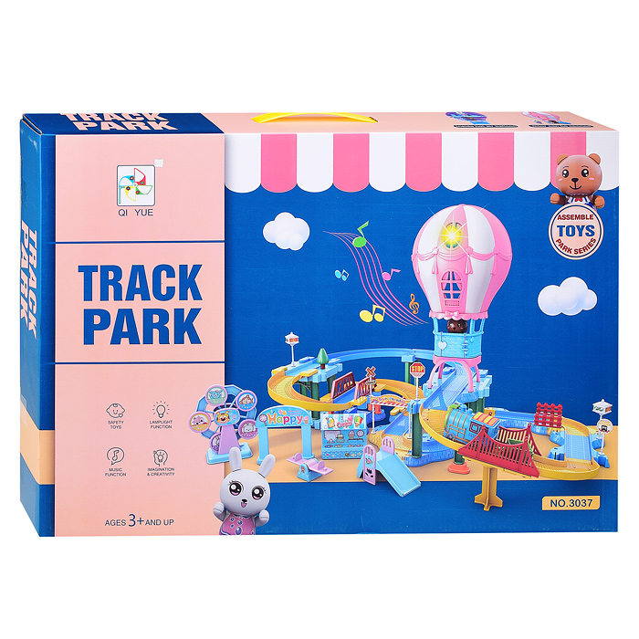 Фото к товару Игровой набор 3037 "Парк Аттракционов" в коробке Игровой набор 3037 "Парк Аттракционов" в коробке