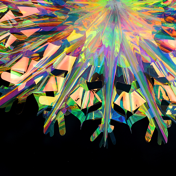 Новогоднее украшение S1938 "Гирлянда-шар" Снежинка 45см