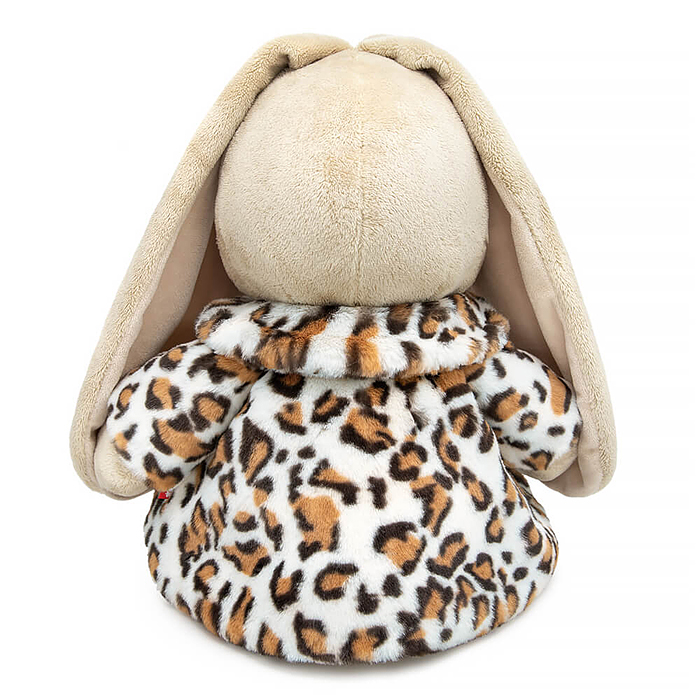 Зайка Ми Большой в шубе с леопардовым принтом