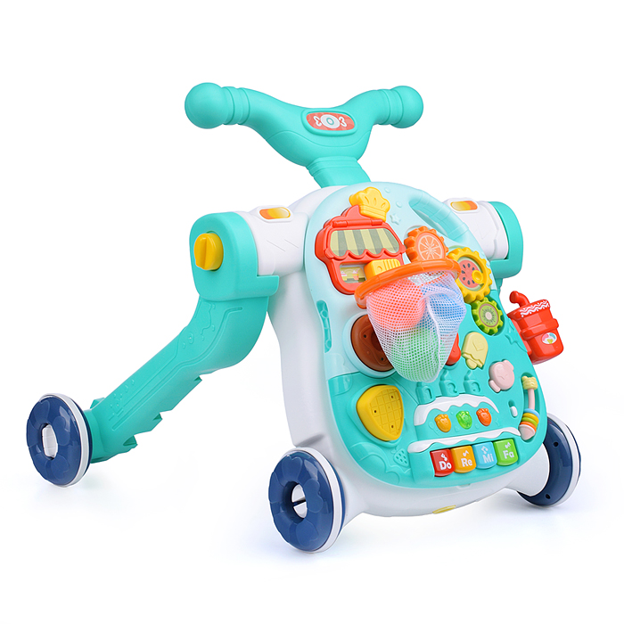 Игровой центр Y0073 4 в 1 (ходунки, каталка, самокат, игровой столик) в коробке