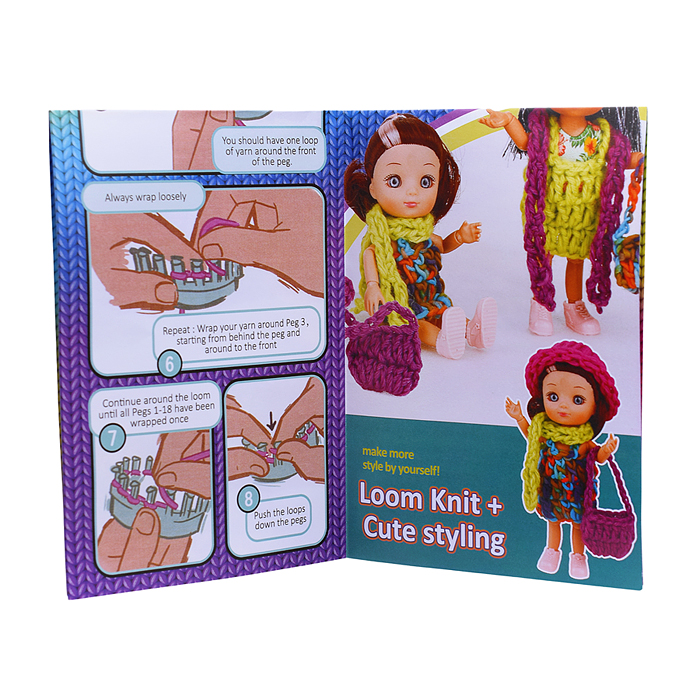 Кукла KQ176 "Мила" с аксессуарами для творчества, в коробке