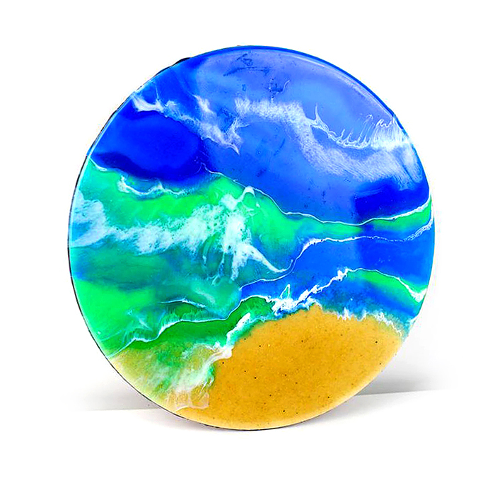 Набор для рисования абстрактных картин эпоксидной смолой "Океан"