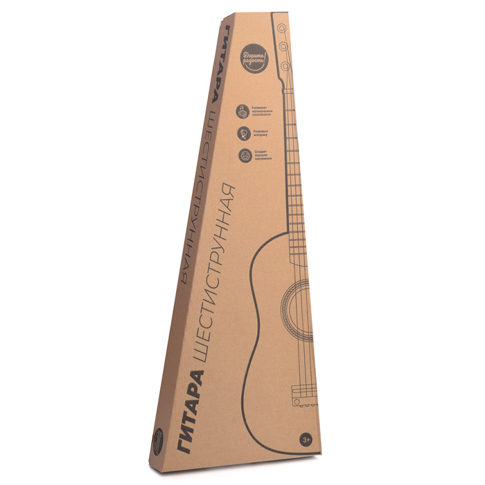 Гитара UT0066 деревянная, 6 струн "Звонкая струна"