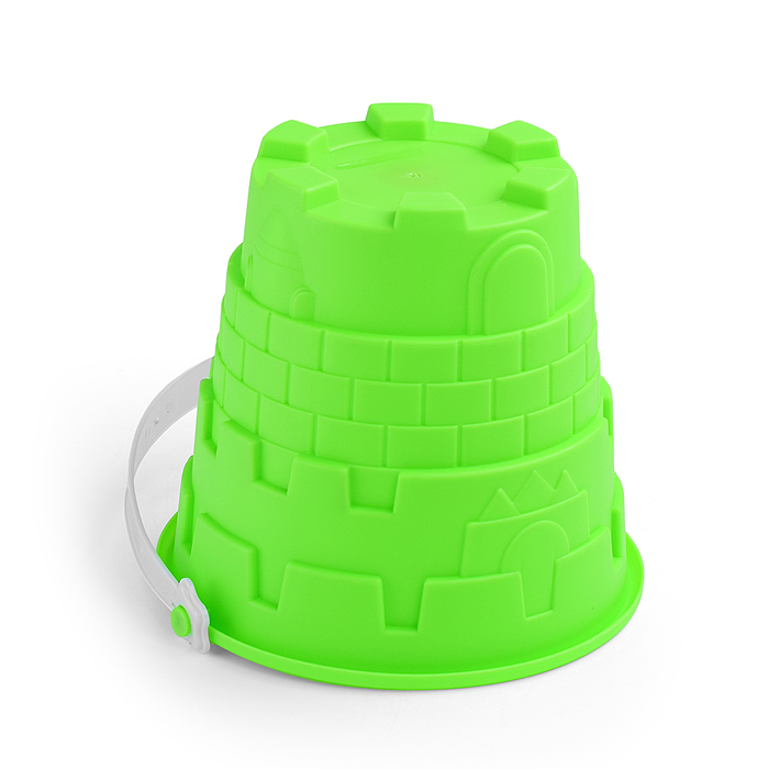 Набор для песка (ведро большое, грабли со вставкой, совок со вставкой)