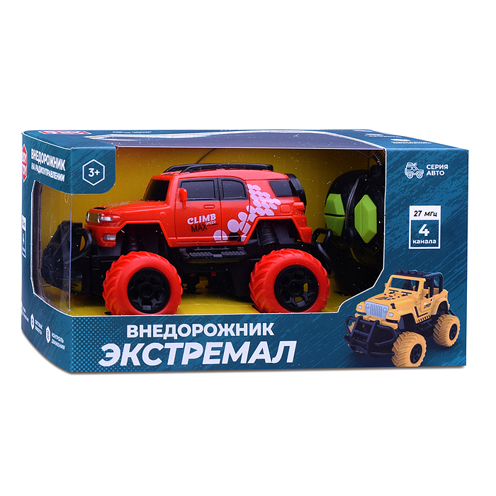 Машина BT0020-1 "Внедорожник Экстремал" р/у, 27 MHz, в коробке
