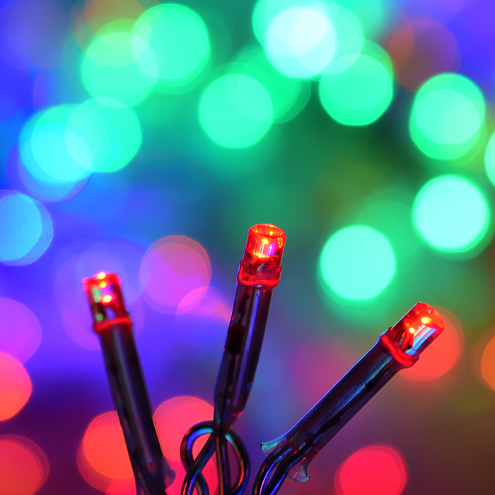 Фото к товару Электрогирлянда-занавес 3*2м, 320 ламп, цветная Электрогирлянда-занавес 3*2м, 320 ламп, цветная