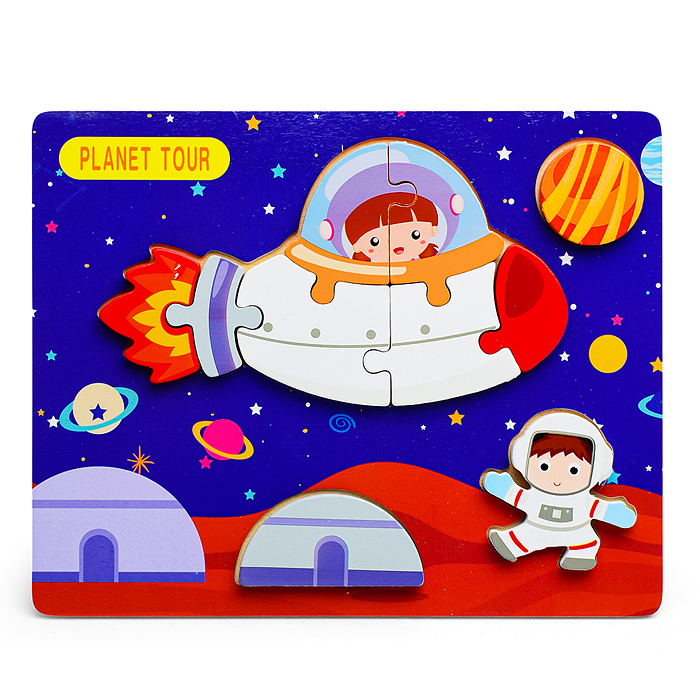 Пазл-вкладыш D1309 "Покорение космоса"