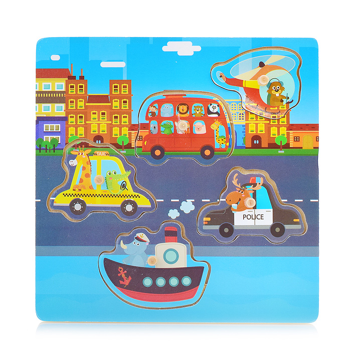 Пазл-вкладыш D1344 "Город у моря"