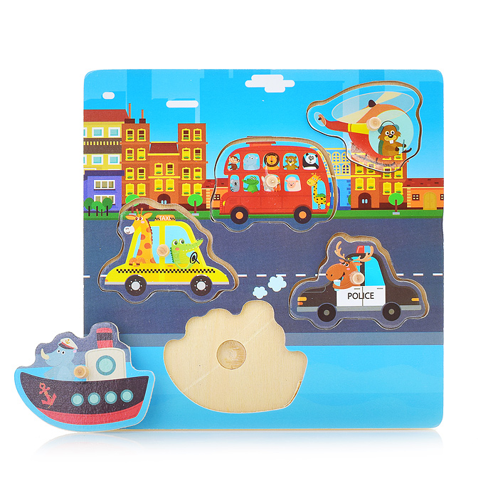 Пазл-вкладыш D1344 "Город у моря"