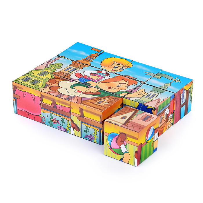 Кубики 12шт "Малыш и Карлсон - 2" (С/м)